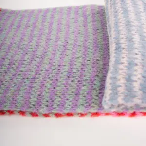 Grote Strickschal Wollmix bunt