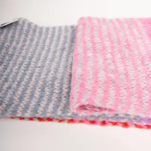 Grote Strickschal Wollmix bunt