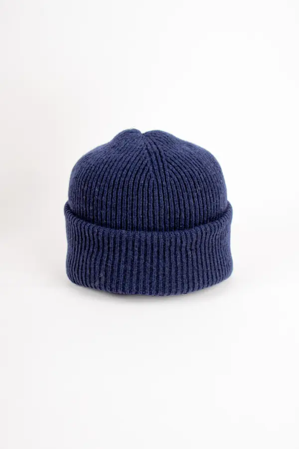 Grote Umschlagmütze aus recycled Kaschmir