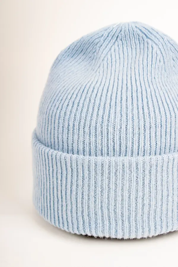 Grote Umschlagmütze aus recycled Kaschmir