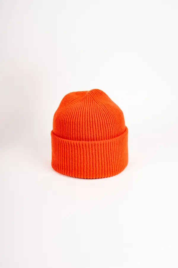 Grote Umschlagmütze aus recycled Kaschmir