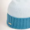 Seeberger Kaschmir Mütze zweifarbig mit Aufschlag