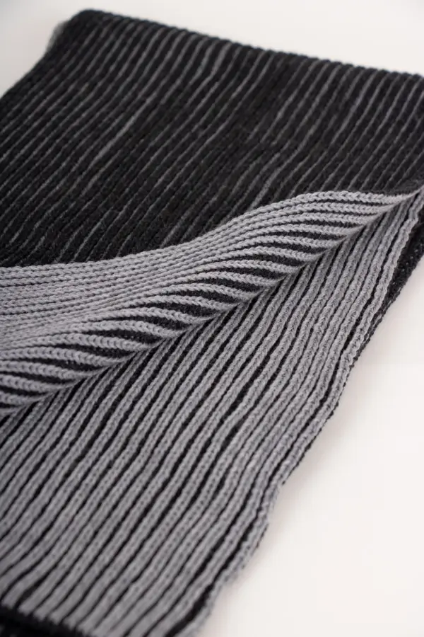 Grote Strickschal Merino zweifarbig