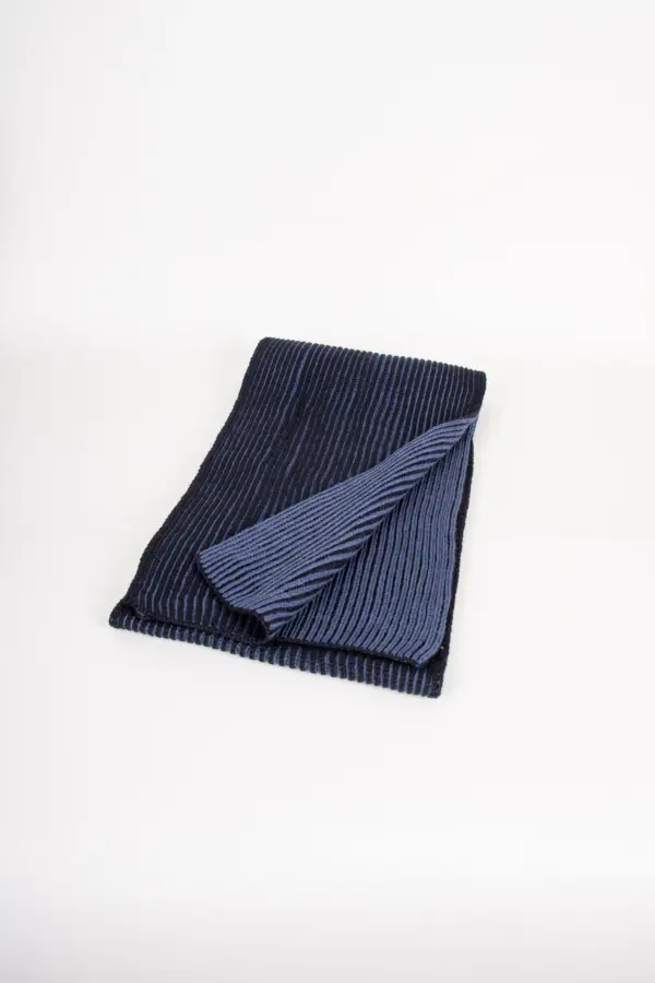 Grote Strickschal Merino zweifarbig