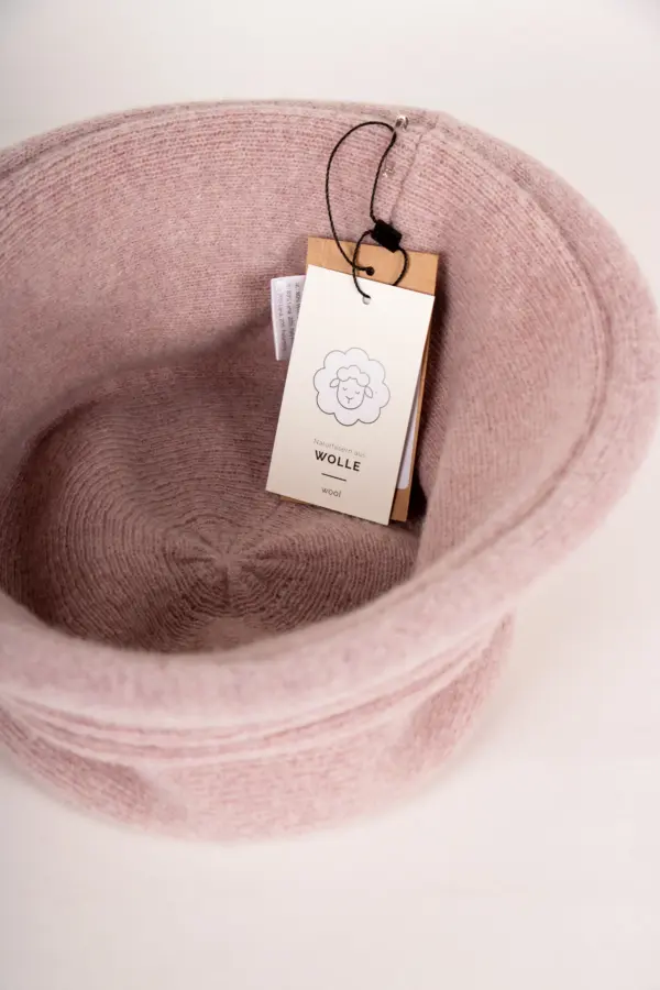 Strickhut aus Wolle mit Raffung