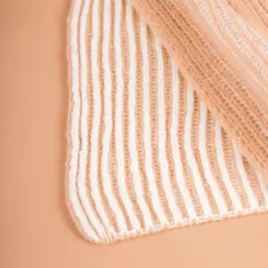 Grote Strickschal zweifarbig