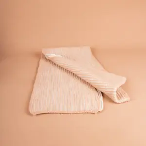 Grote Strickschal zweifarbig