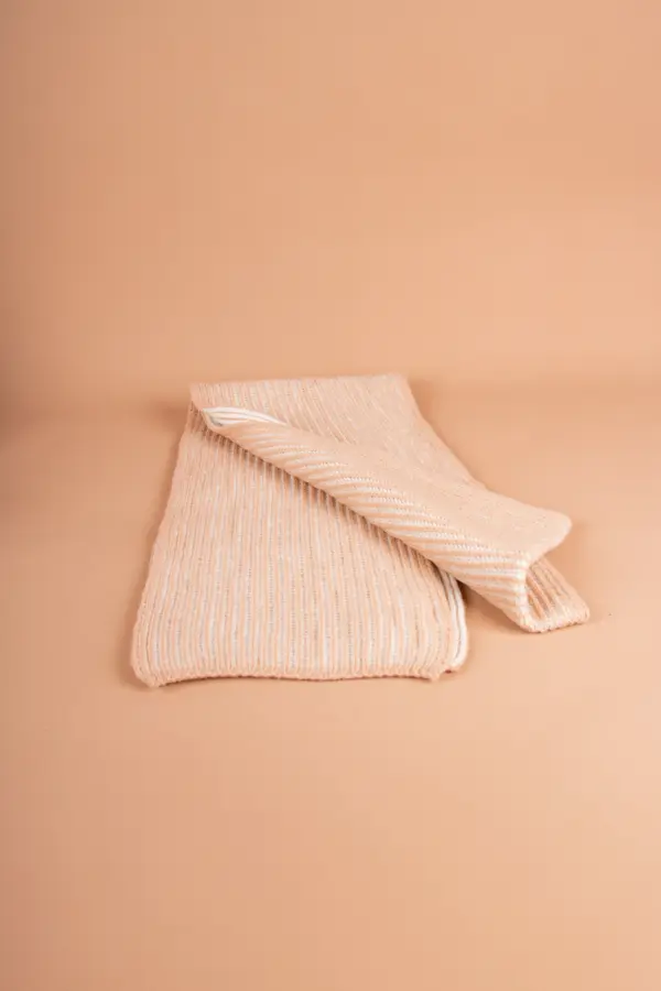 Grote Strickschal zweifarbig