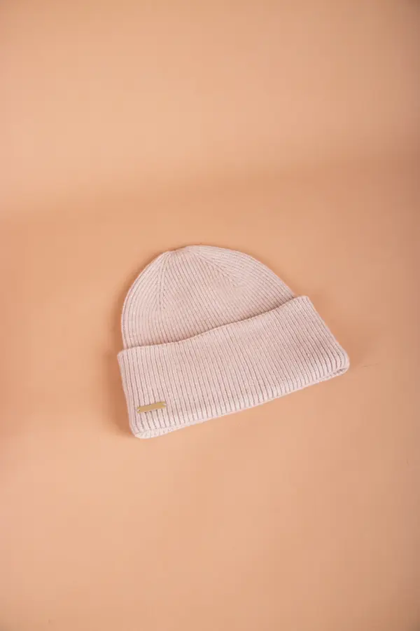 Seeberger Strickmütze Umschlag mit Futter