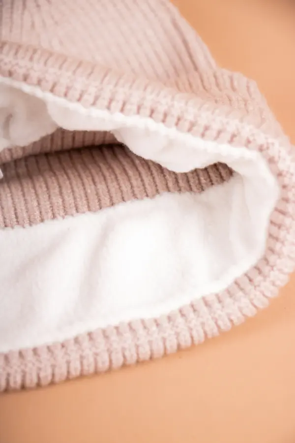 Seeberger Strickmütze Umschlag mit Futter