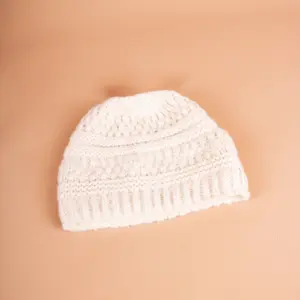 Grote Strickmütze mit Fleecefutter