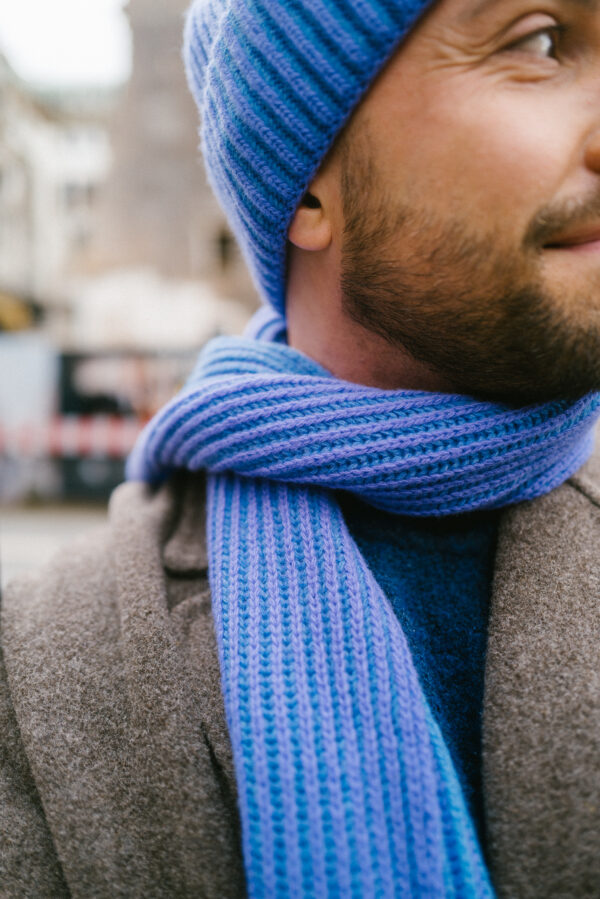 Grote Strickschal zweifarbig Extrafein