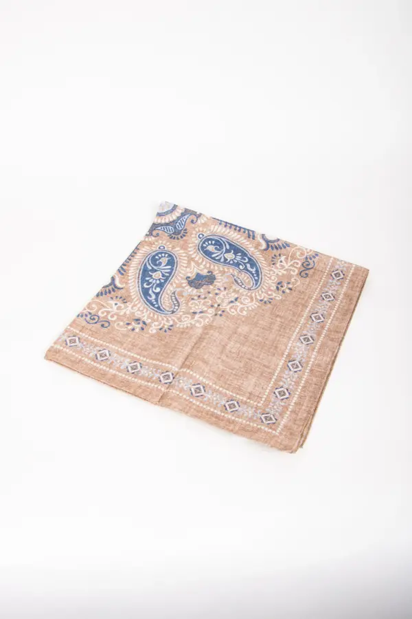 Hemley Seidentuch Paisley meliert Beige