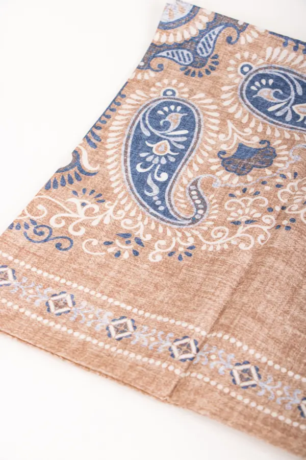 Hemley Seidentuch Paisley meliert Beige