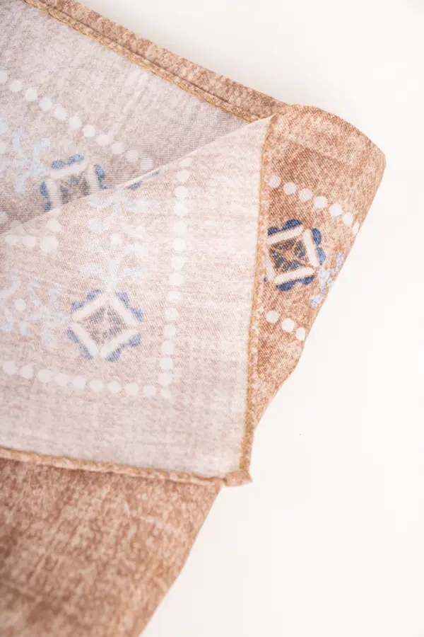 Hemley Seidentuch Paisley meliert Beige