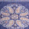 Hemley Seidentuch Paisley meliert Jeansblau