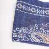 Hemley Seidentuch Paisley meliert Jeansblau
