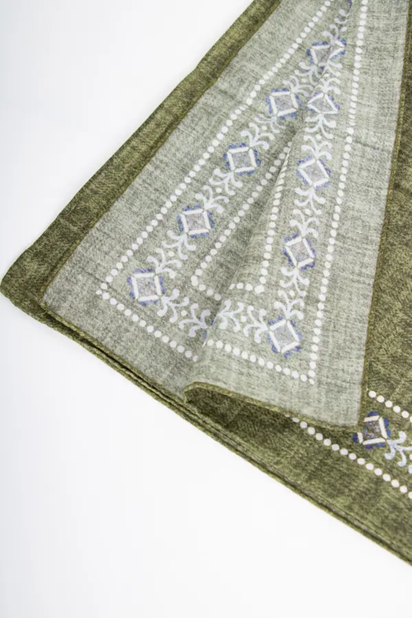 Hemley Seidentuch Paisley meliert Grün