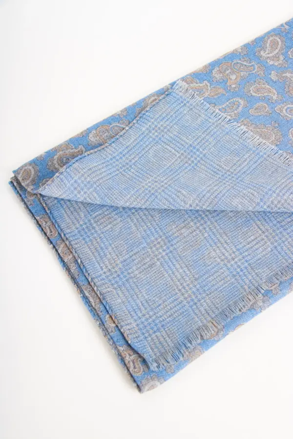 Hemley Ultrafine Wollschal Hellblau