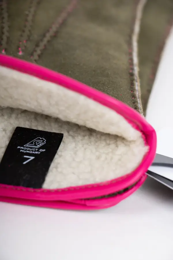 Szendelbacher Lammfell Handschuhe Olive