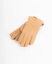 Szendelbacher Lammfell Handschuhe Camel