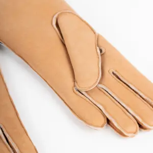 Szendelbacher Lammfell Handschuhe Camel