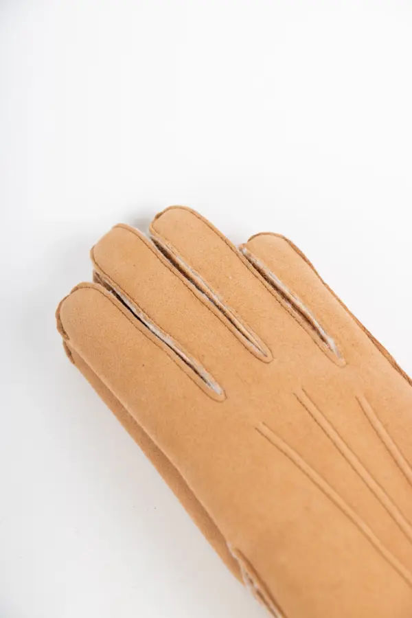 Szendelbacher Lammfell Handschuhe Camel