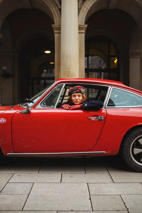 Grevi Baskenmütze Kariert