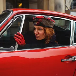 Grevi Baskenmütze Kariert