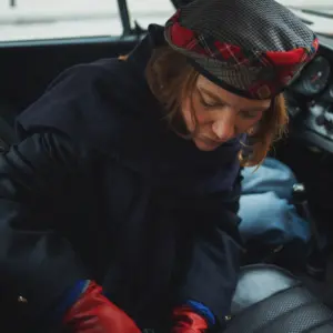 Grevi Baskenmütze Kariert