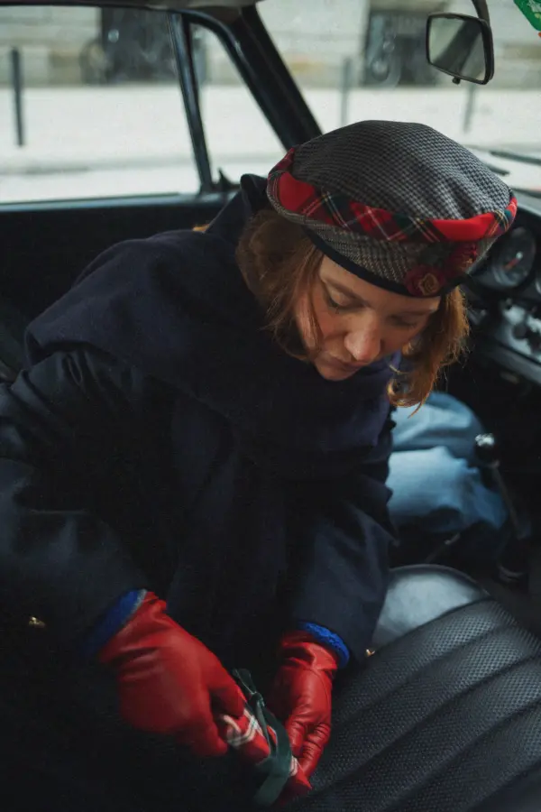 Grevi Baskenmütze Kariert