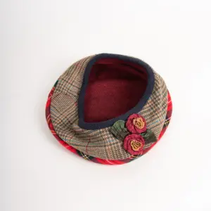 Grevi Baskenmütze Kariert