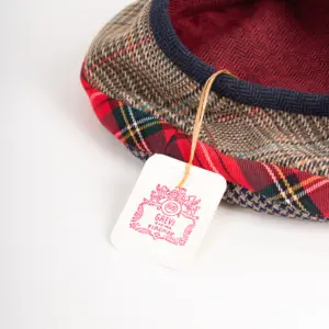 Grevi Baskenmütze Kariert