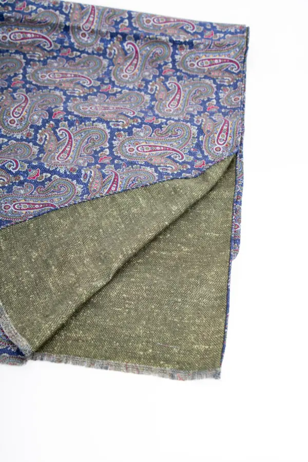 Hemley Seidenschal Grün-Blau