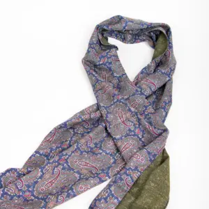 Hemley Seidenschal Grün-Blau