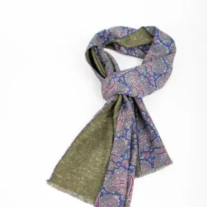 Hemley Seidenschal Grün-Blau