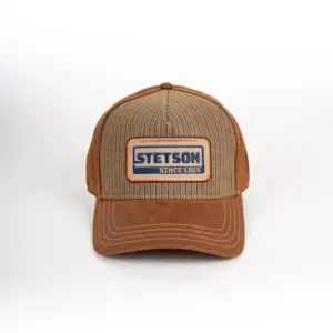 Stetson Retro Stripes Ledercap