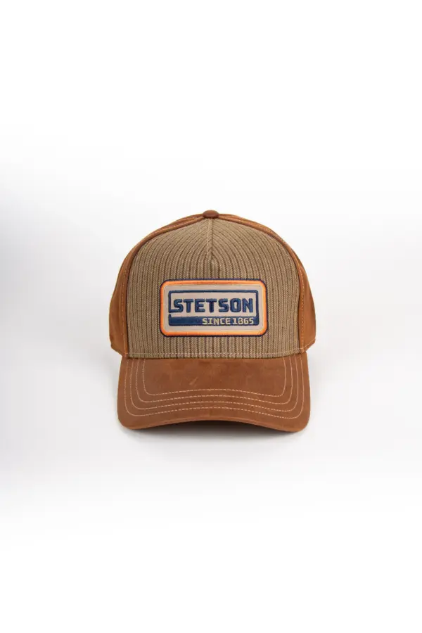 Stetson Retro Stripes Ledercap