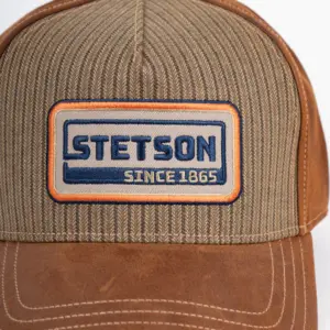 Stetson Retro Stripes Ledercap