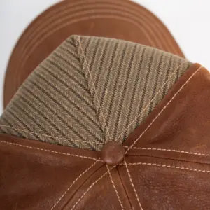 Stetson Retro Stripes Ledercap