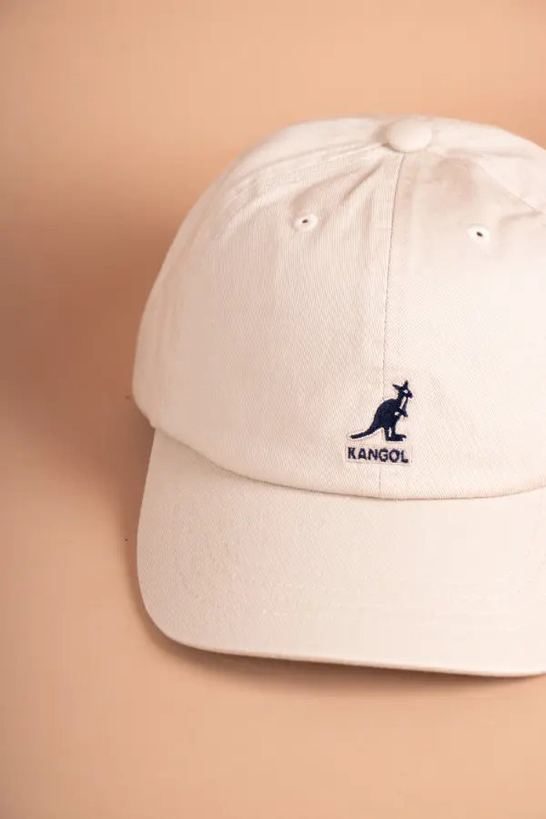 Kangol Washed Baseball Dad Cap Beige