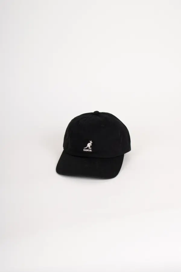 Kangol Washed Baseball Dad Cap Schwarz