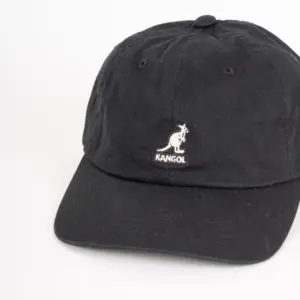 Kangol Washed Baseball Dad Cap Schwarz