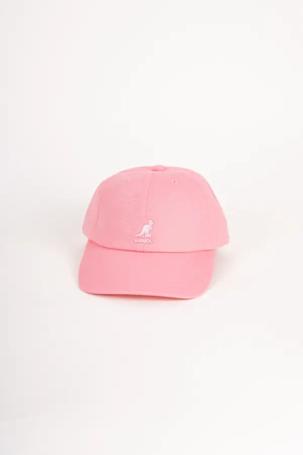 Kangol Washed Baseball Dad Cap Pepto-Pink