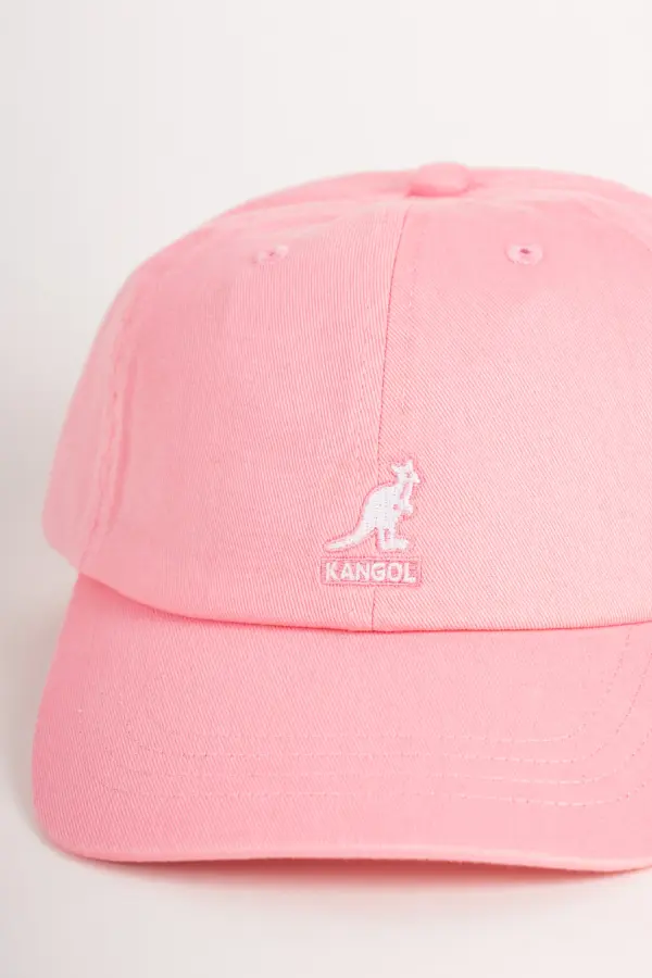 Kangol Washed Baseball Dad Cap Pepto-Pink