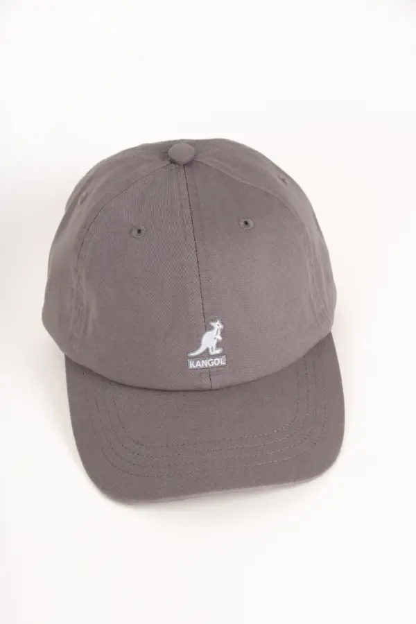 Kangol Washed Baseball Dad Cap Mattgrau