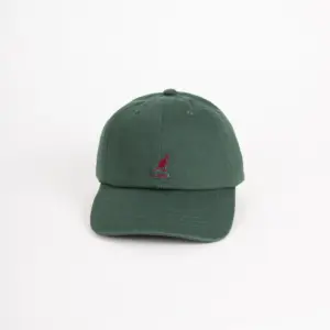 Kangol Washed Baseball Dad Cap Algengrün