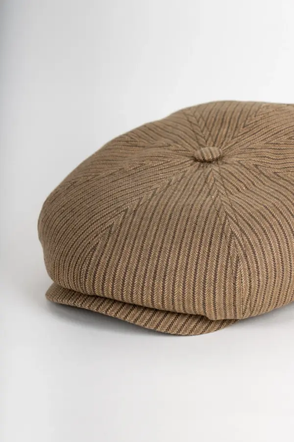 Stetson 8-Panel Cap Cotton/Linen Stripe