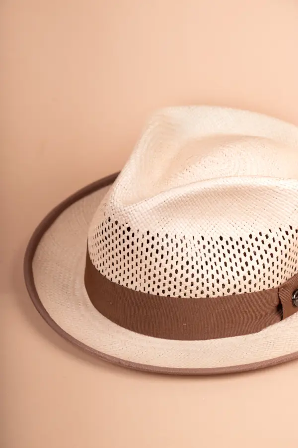 Vintimilla Hat Diamante ventiliert Vintimilla Hat Diamante ventiliert, kleiner Panamahut Hellbraun