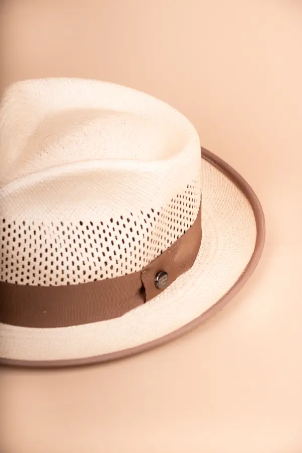 Vintimilla Hat Diamante ventiliert Vintimilla Hat Diamante ventiliert, kleiner Panamahut Hellbraun